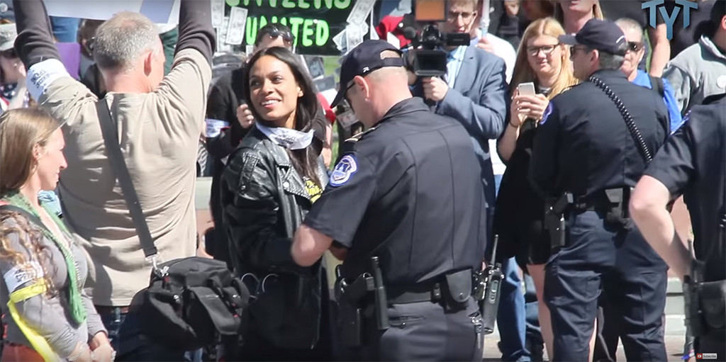 Rosario Dawson, Democracy Spring Protest Rosario Dawson, Democracy Spring Protest